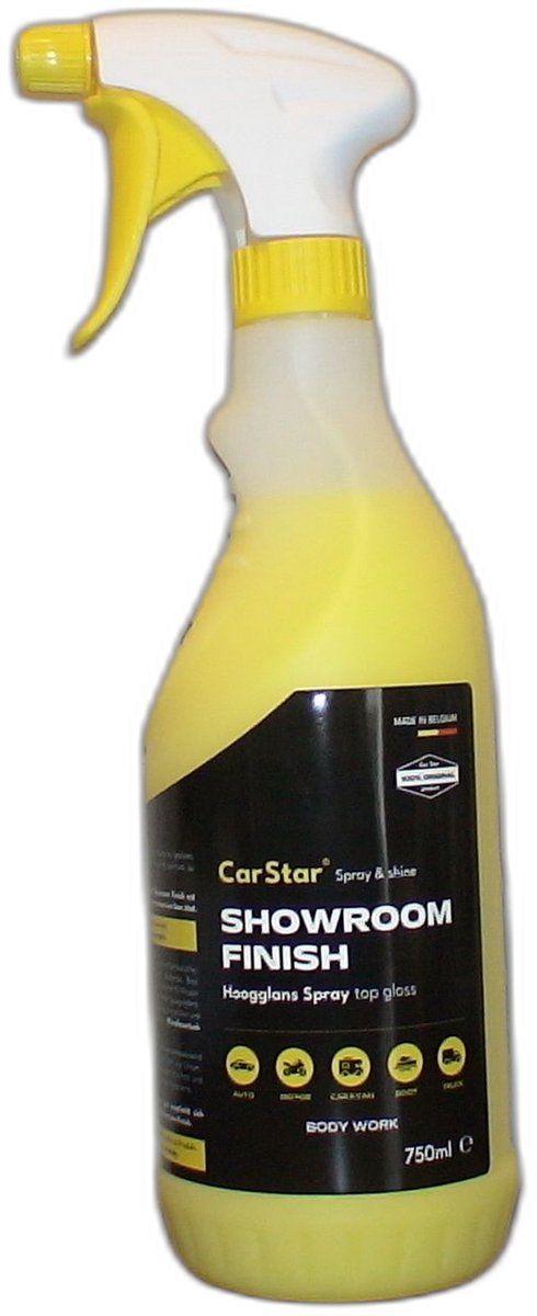 car star -hoogglansspray - glansspray/showroomspray - superpopulair - quick detailer - Perfect Polish- auto, motor en fiets