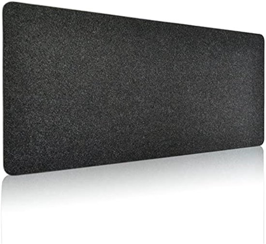IVEOPPE Bureauonderlegger, vilt, 100 x 43 cm, muismat, groot, antislip bureauonderlegger, tafelonderlegger, bureauonderlegmat, bureaumat voor kantoor en thuis (donkergrijs