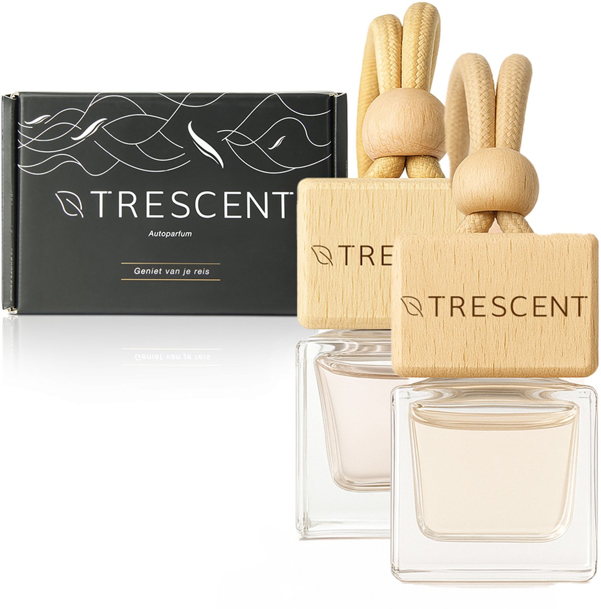 Trescent Auto Parfum Set 'Angels & Bella' | Autoparfum 2x10 ml | Auto Geurtje Vrouwen | Cadeau voor Vrouwen