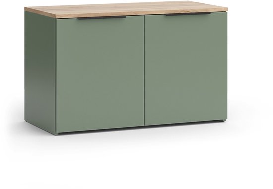 Vicco Wido Sideboard – 80 x 50 cm met 2 deuren Groen