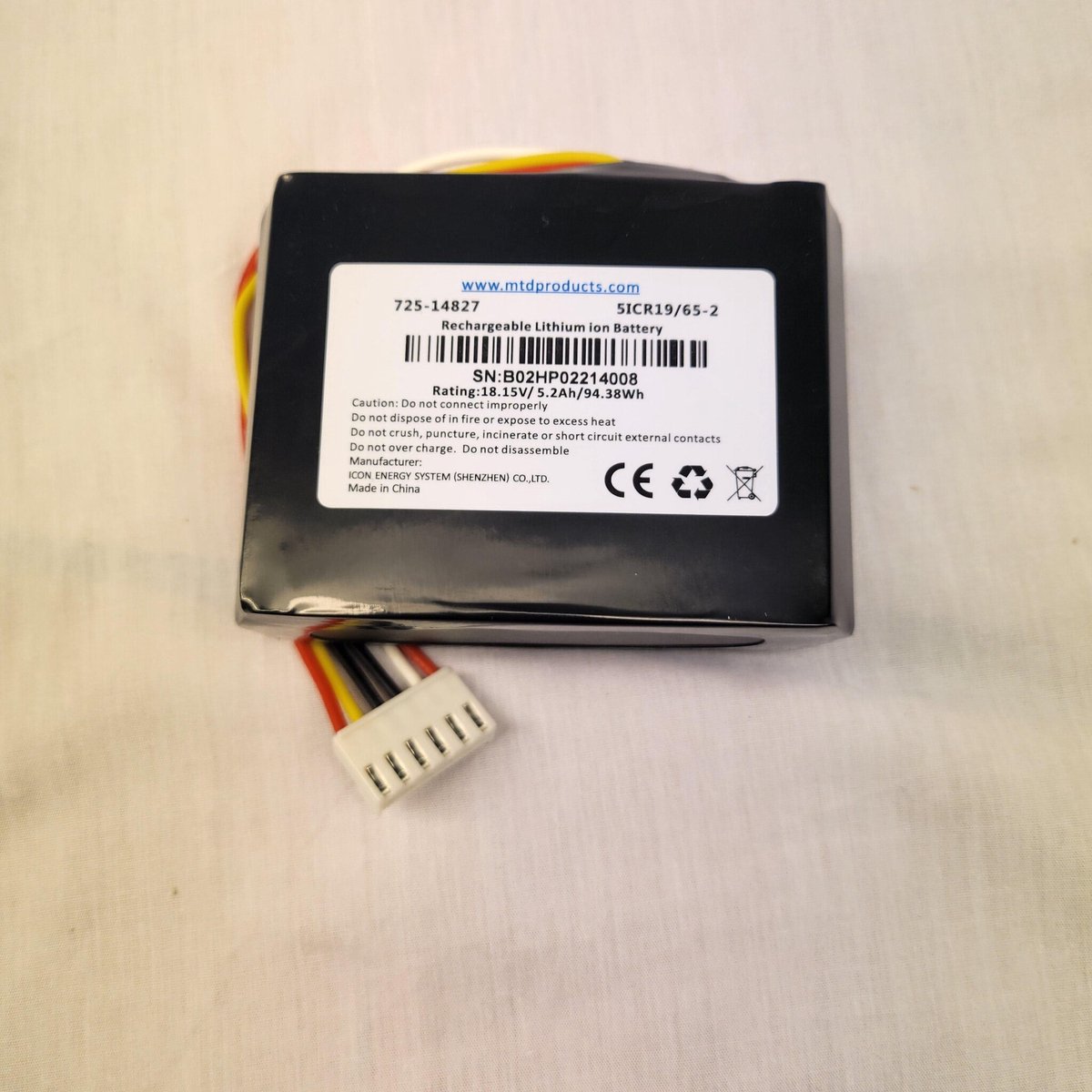 Robomow Accu - Accu voor RK1000, RK1000pro, RK2000 en RK2000pro - Battery 5 Ah