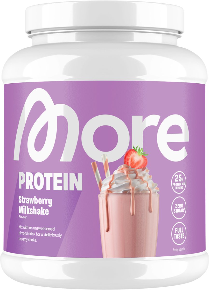 MORE Total Protein Strawberry Milkshake (600 gr)