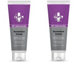 HFL - dermoleen cream - voetverzorging - hyrdratatie van de droge huid - duopack - 2x125 ml