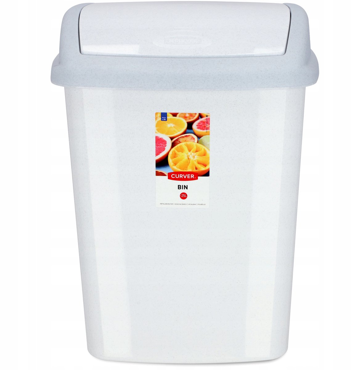 Curver Dominik - Prullenbak - 25L - Grijs - Luxe Graniet