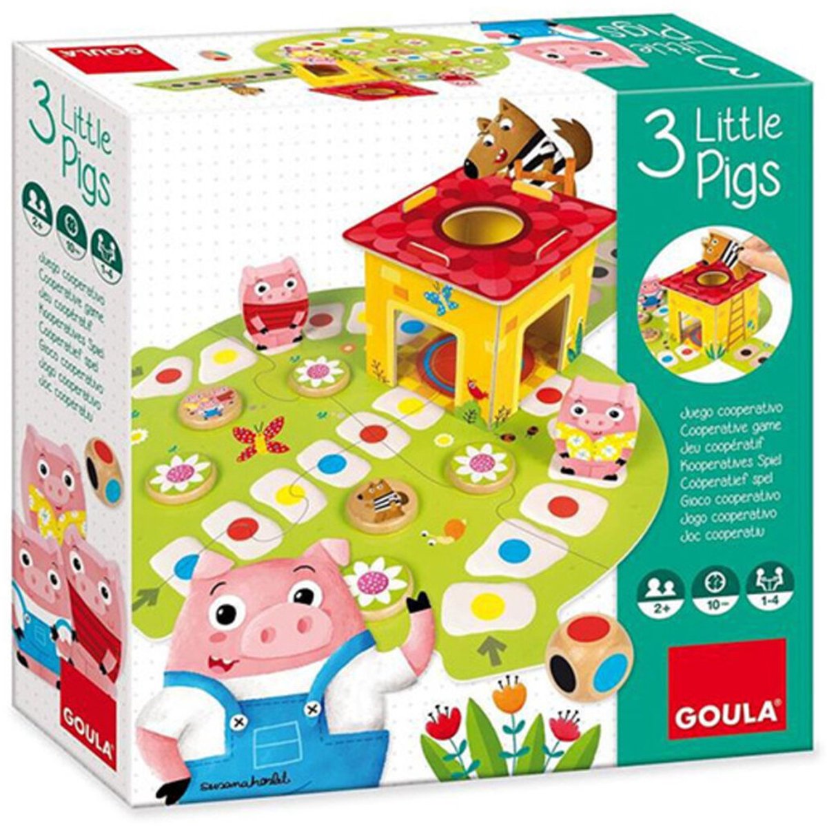 Jumbo - Goula - Drie Kleine Biggetjes - Kinderspel - Bordspel kinderen vanaf 2 jaar - Speelgoed — afbeelding 14