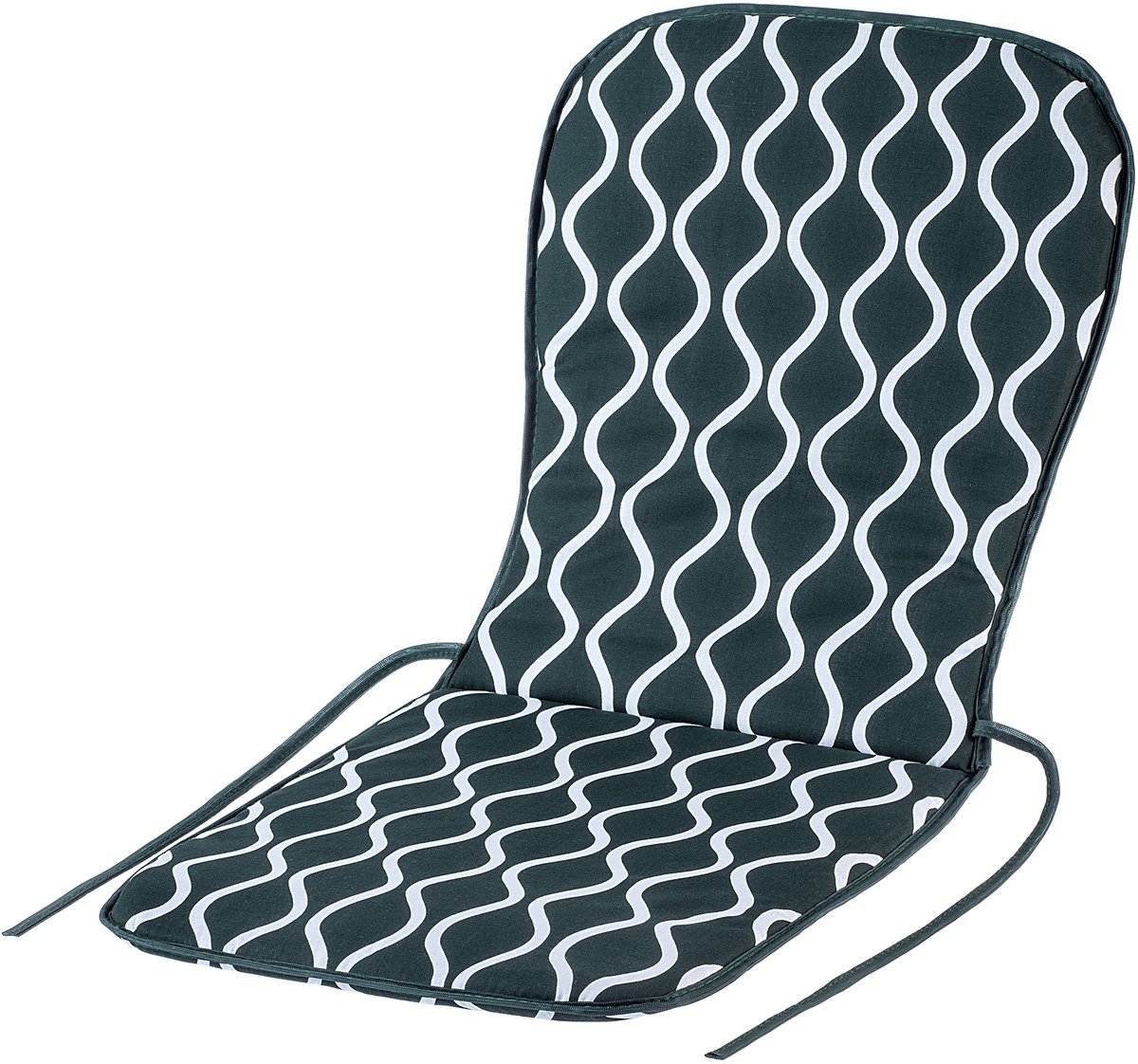 KADAX Zitkussen, 74 x 38 x 2 cm katoenen tuinstoelkussens voor tuinstoel, zachte kussens voor tuinstoel, kussen voor rugleuning (groen)