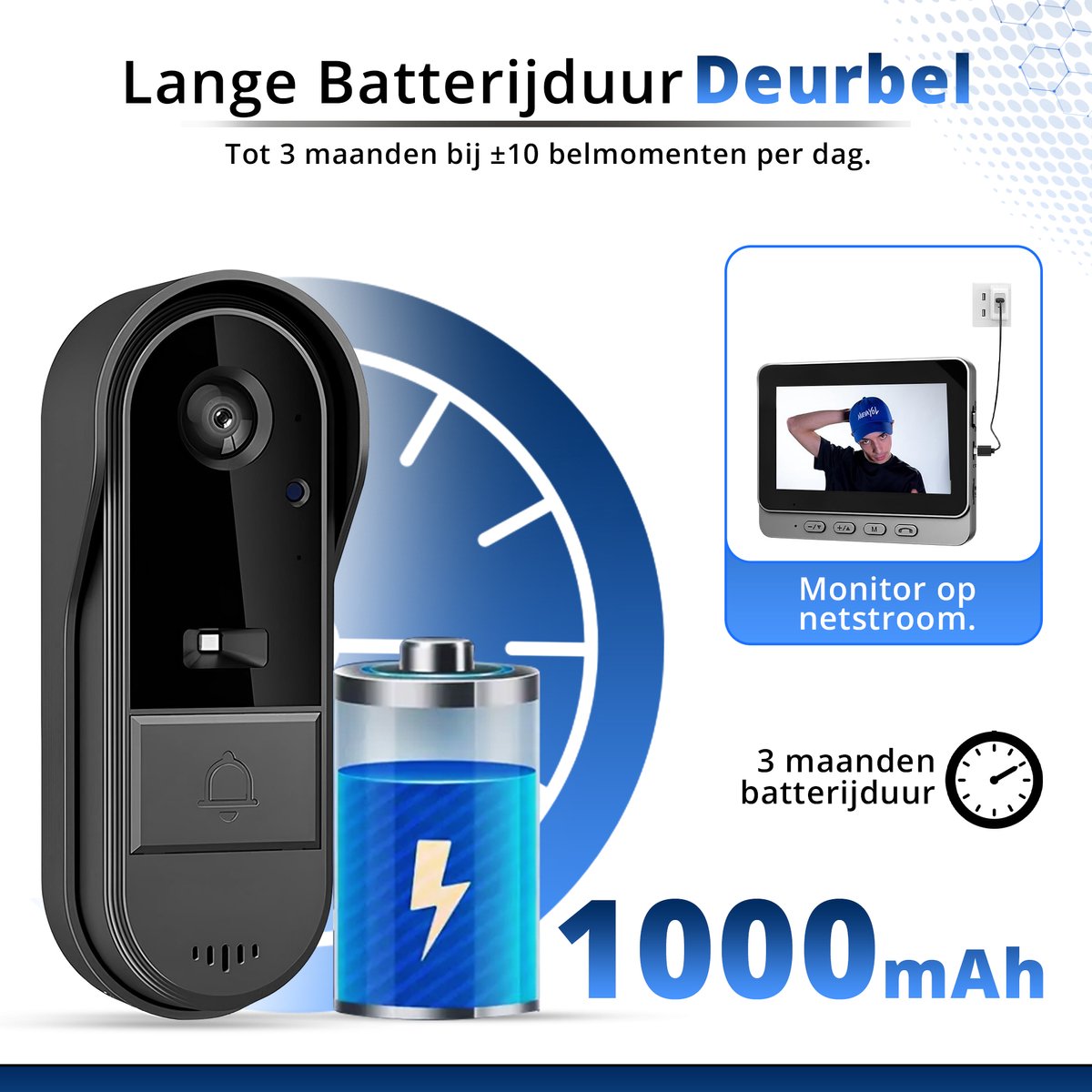 Xiaomi MiJia 1080P 130 ° infrarood nachtzicht 2,4 Ghz / 5,8 Ghz Dual-band wifi slimme camera
