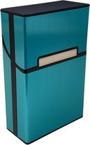 Boîte à cigarettes PocketMaster® - Blauw - Aluminium - Porte-cigarettes/étui - Résistant aux intempéries - Boîte de rangement robuste et Luxe