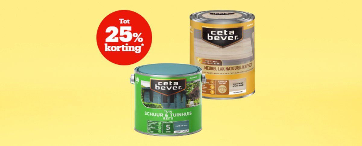 Tot 25% korting op