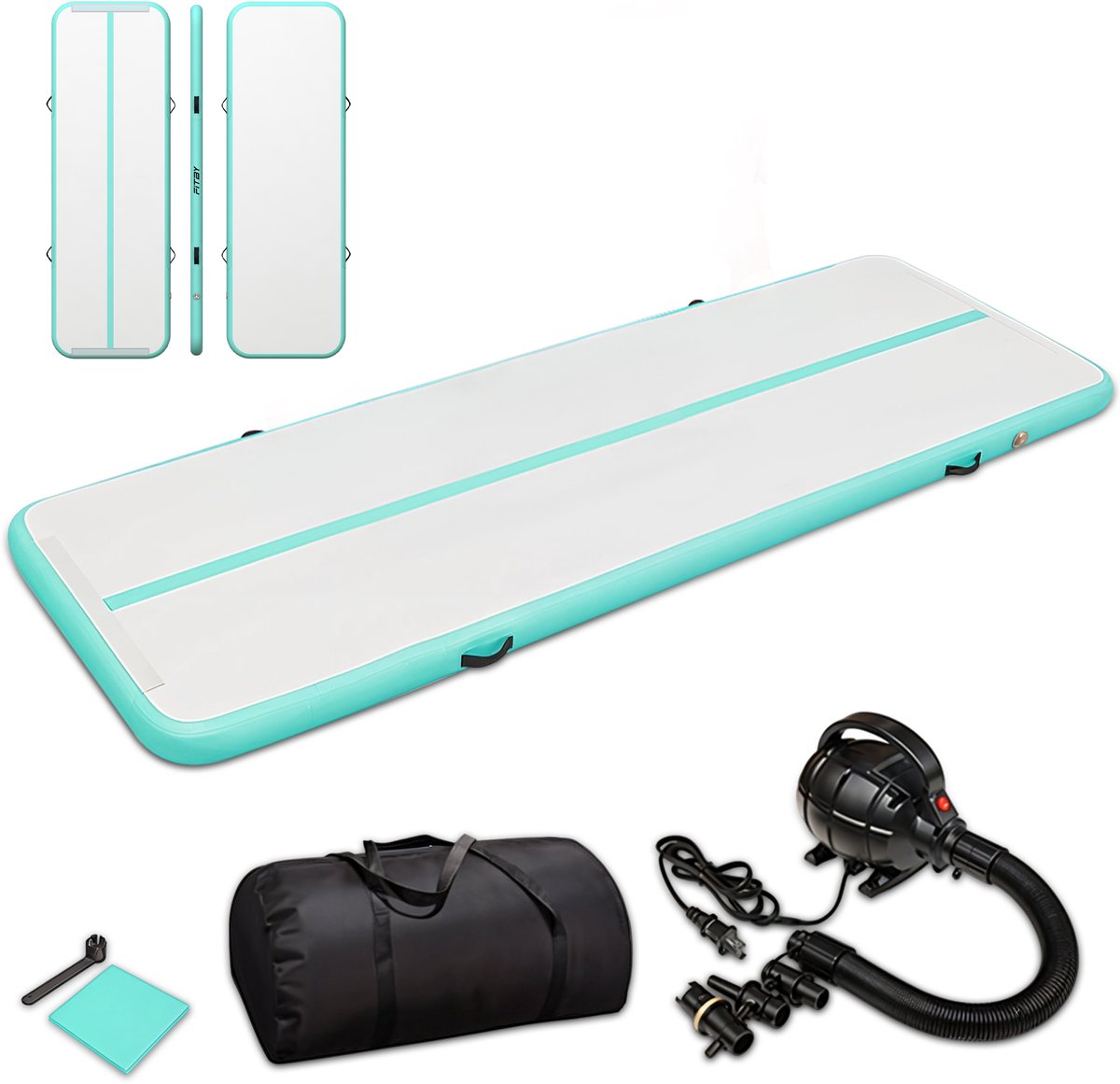 Fitby Airtrack 4 meter met elektrische pomp