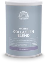 Mattisson - Marine Collageen Poeder Peptan Blend - Collageen Hydrolysaat met Vitamine C & Hyaluronzuur - 300 Gram