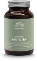 Mattisson - Biologische Matcha 500mg - Groene Thee Matcha Poeder Capsules - 90 Capsules