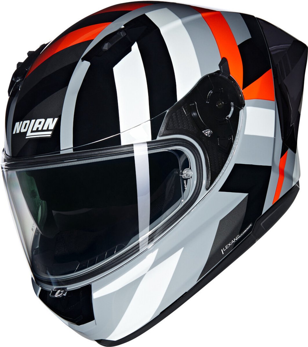 Nolan N60-6 Sport Dinamico 345 Grijs Oranje Zwart Glossy Integraalhelm - Helm