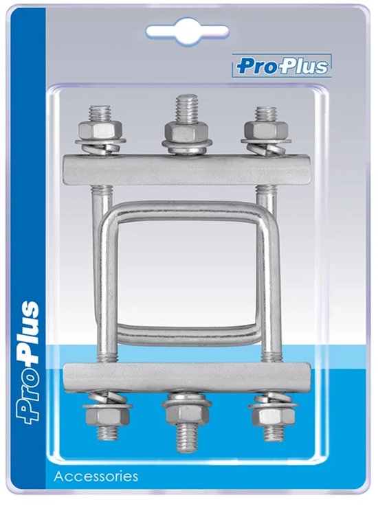 Support en U carré 60mm pour pince de roue avant jeu de 2 pièces sous blister