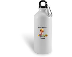Hacebo® - Later word ik tuinman waterfles - Tuinders - Tuinier - tuinman - tuin - de beste tuinman ooit Sleutelhanger - Werk - de beste tuinman - tuinman - hovenier - werken met plant - tuinbaas - gaardenier - water fles - 400ML