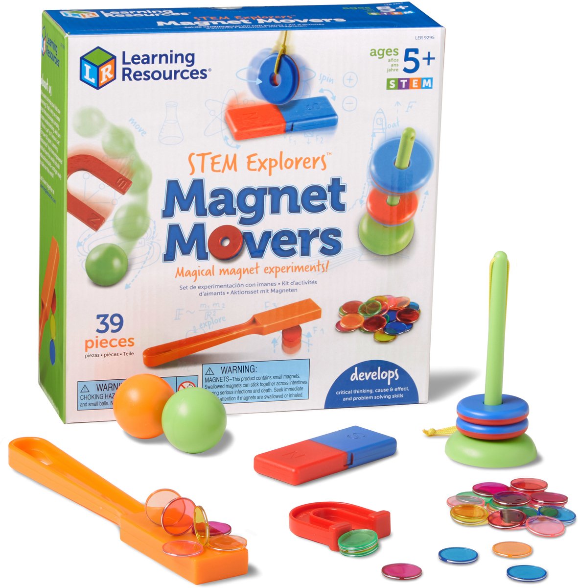 Learning Resources magnetisch speelgoed stem explorers magnet movers set. - 3+