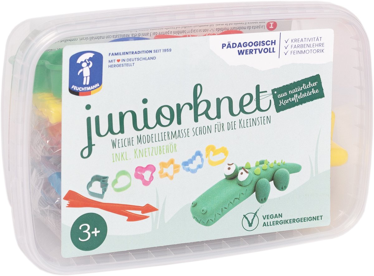 Feuchtmann peuterklei midi set met accessoires - creatieve klei.