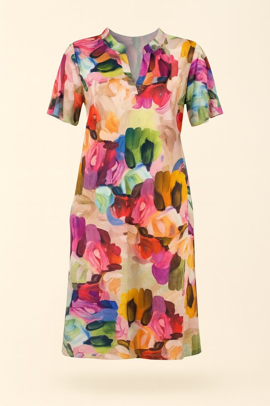 Tuniekjurk Multi Flower – Ann Gissy | Comfort Fit met stretch in 3 maten