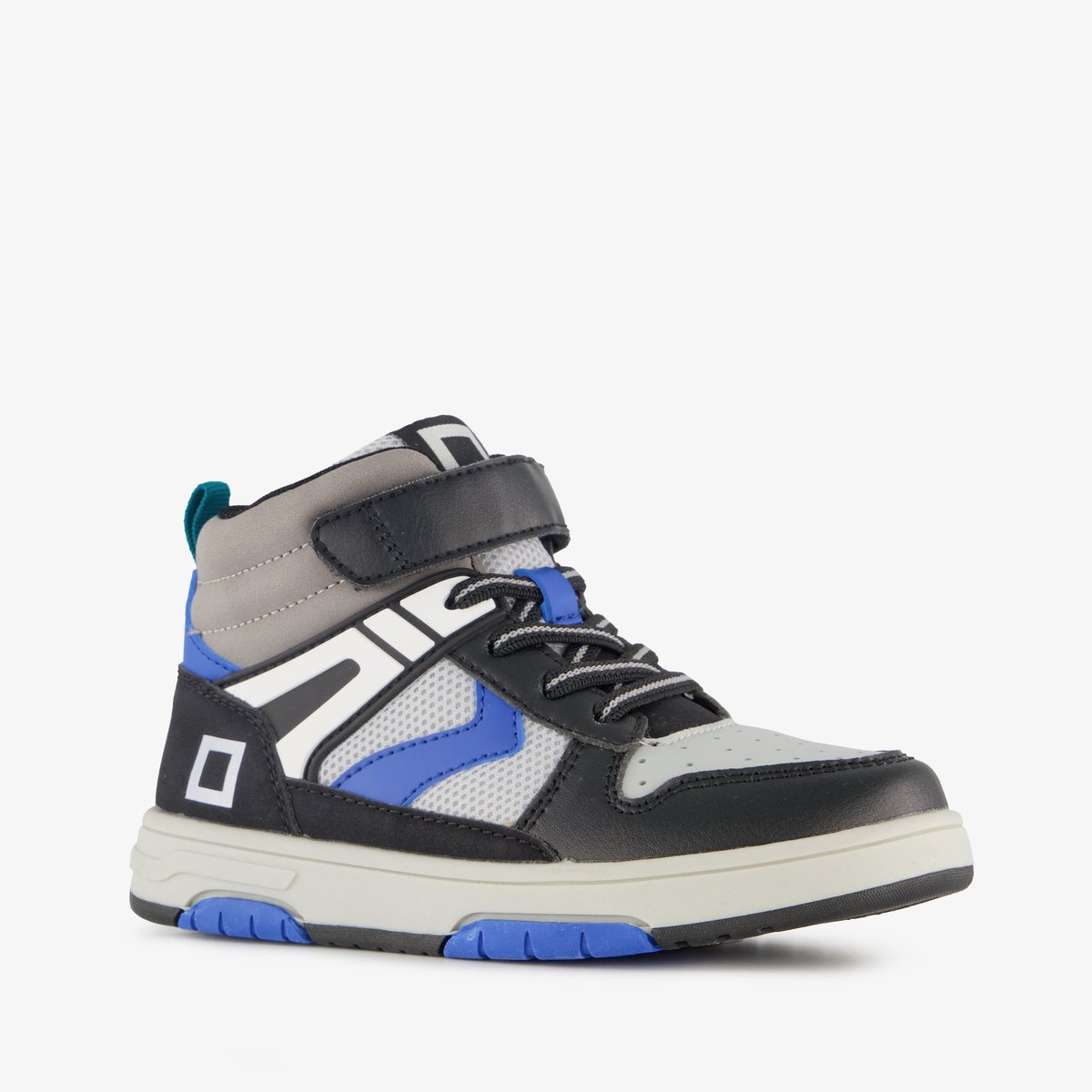 Blue Box hoge jongens sneakers grijs blauw - Maat 30
