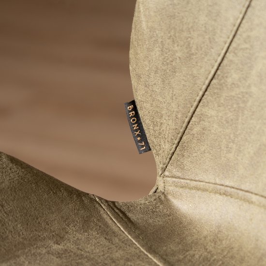 Bronx71 de bar industriel Bronx71 Barrel - Vert olive - Avec dossier - 69 cm