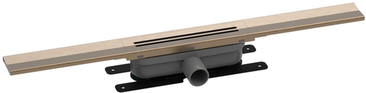 Easy drain R-line Clean Color douchegoot 70cm brushed bronze