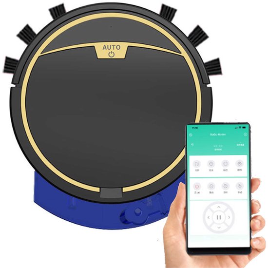 Robotstofzuiger - Robotstofzuiger Met Dweilfunctie - 2800Pa Zuigkracht - 3-in-1 (Stofzuigen, Vegen, Dweilen) - 150 ML Watertank - APP-Bediening
