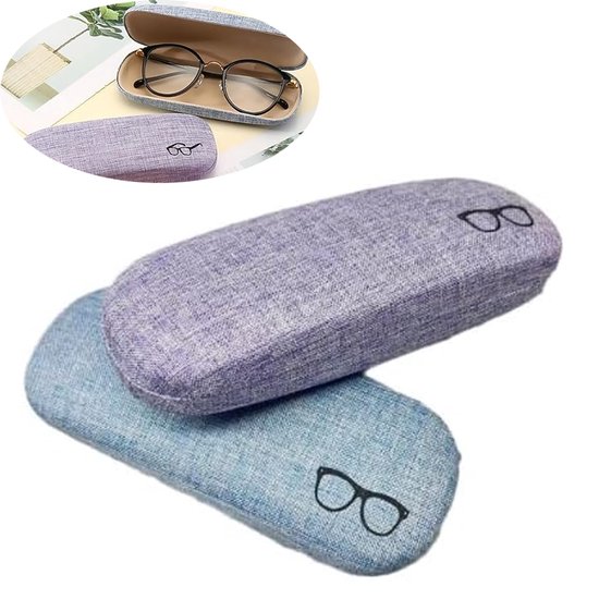 Beipegin - Lot De 3 étuis Rigides Pour Lunettes - Protection Solide - Design Cœur - Inclus Chiffons