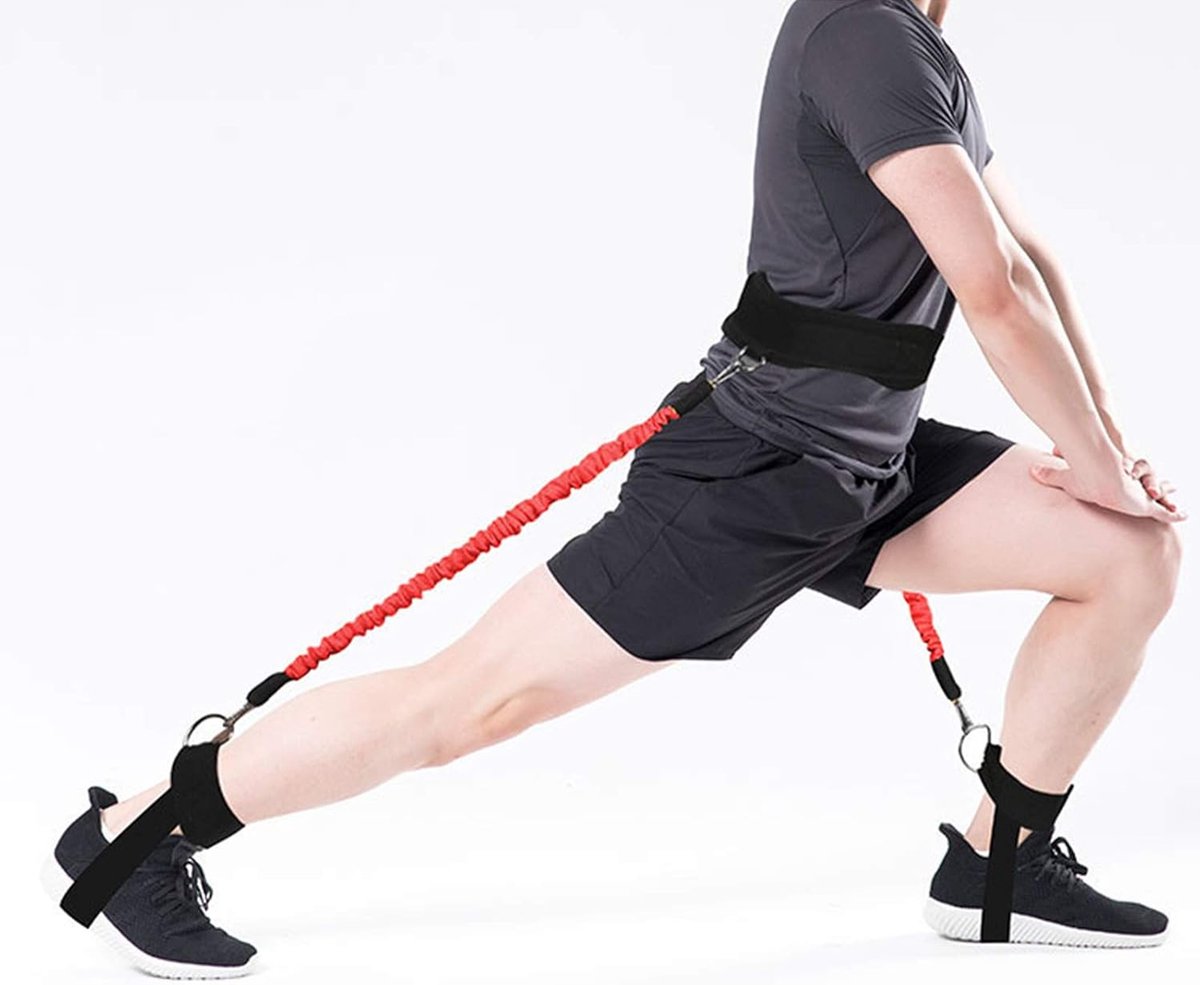 1 set - Sport Fitness Weerstandsbanden - Stretchbandenset - Bokstrainer - Boks Bounce Training Weerstandsbanden - Zwart - Voor been- en armoefeningen — cadeau in Sport & Outdoor - foto 3