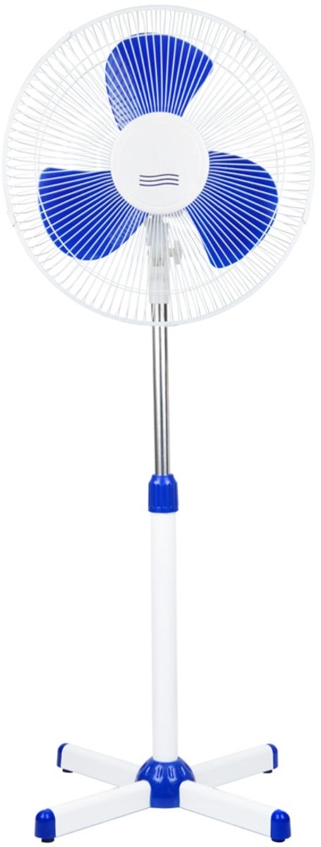 Rosberg - statiefventilator - 2 stuks!! - Blauw / Wit - 40 cm - staande ventilator