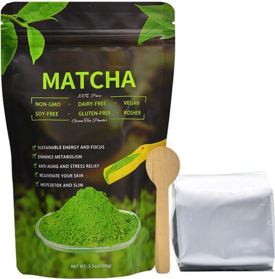 Matcha Thee - Japanse Green Tea Poeder - Starter Set - 100 gram - Matcha Latte