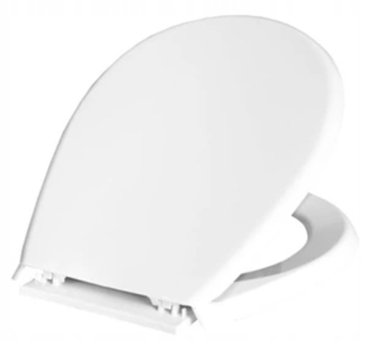 Bisk Lilia Serie - Universele Witte WC-Bril - Hoge Kwaliteit Polypropyleen - EASY CLEAN Systeem