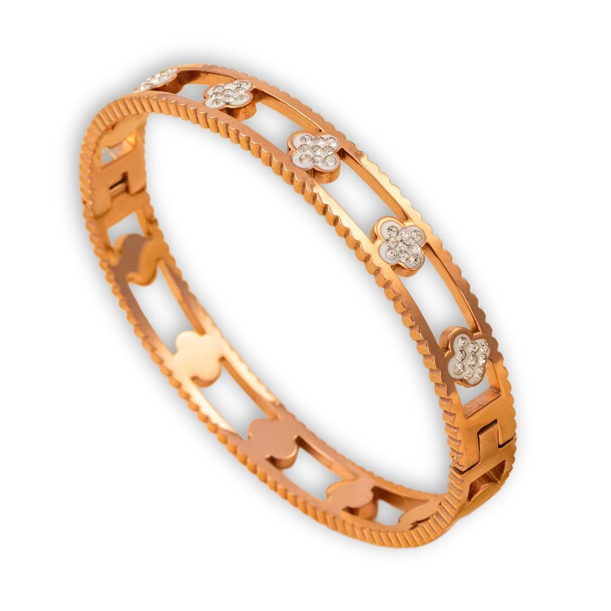 Cliste Couture - Huda Armband met Cubic Zircoon - 18k Verguld - Roestvrij staal -Armband dames - Waterproof - Sieraden voor vrouwen - cadeau - Verstelbaar