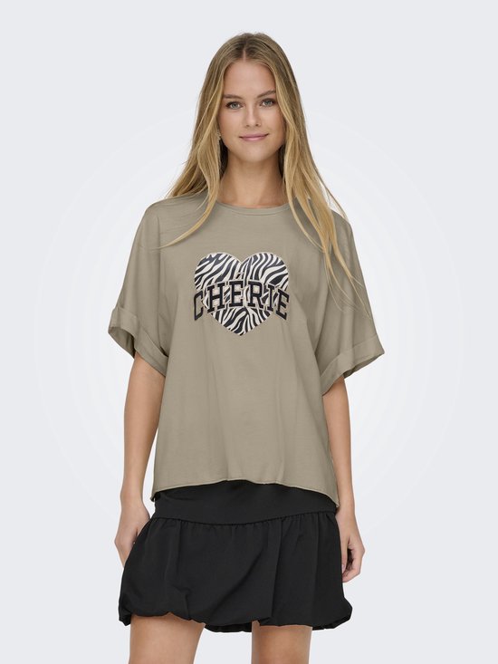 ONLY - ONLLUCY LIFE S/S ANIMAL TOP BOX CC JRS - Meisjes - Blouses