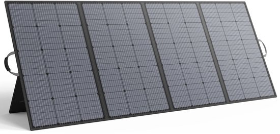 Zonnebatterijlader - Oplaadpunt op Zonne-energie | Opvouwbare Multifunctionele Campingaccessoires voor Ventilatoren, Bewakingscamera, Telefoon en Outdoor Apparaten