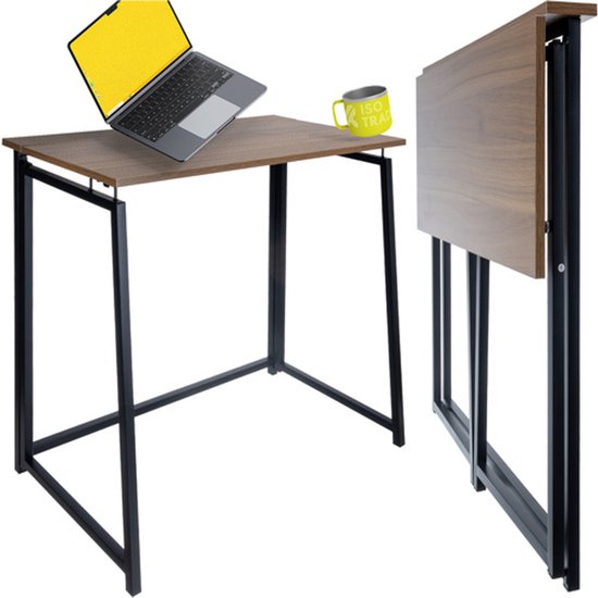 GIANTEX Wandtafel inklapbaar, wandklaptafel, houten wandbureau met
