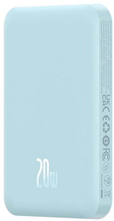 Baseus Mini Power Bank magnetica 10000mAh 20W de Carga rápida e