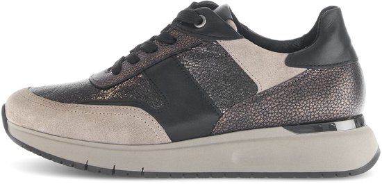 Gabor DAMES Sneakers, Vrouwen Hoge Sneaker,verwisselbaar voetbed,laarzen met veters,mid-cut,Blauw (marine) / 16,37 EU / 4 UK