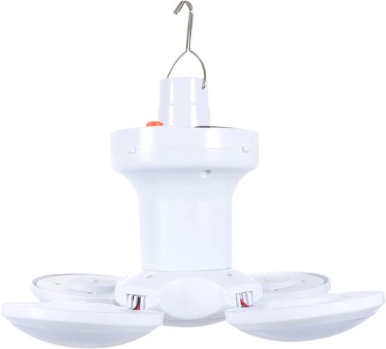 Solar Outdoor Opvouwbaar Licht Draagbare Usb Oplaadbare Led Lamp Zoeklicht Camping Zaklamp Noodlamp Voor Stroomuitval van Merkloos — afbeelding 3