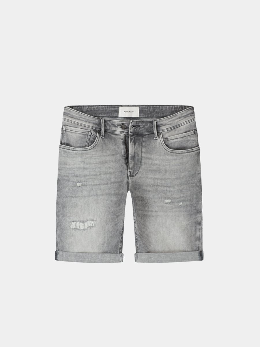 Pure Path The Steve Slim Fit Denim Shorts