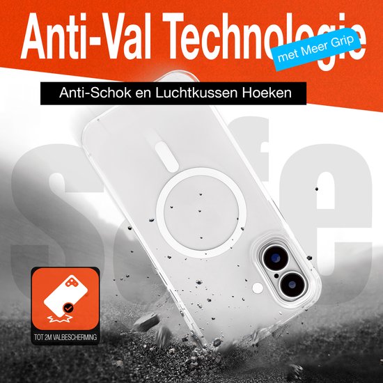 Coque transparente avec anneau magnétique, technologie anti-chute, antichoc.