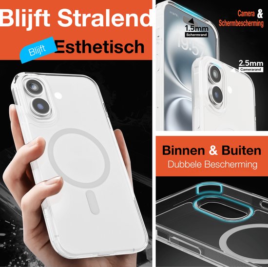 Coque transparente, prise en main confortable, ajustement parfait, montre le téléphone.