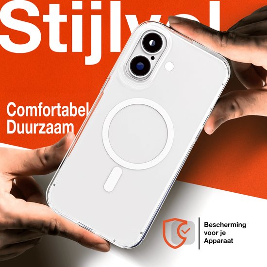 Coque transparente avec anneau magnétique, confortable et durable, tient le téléphone.