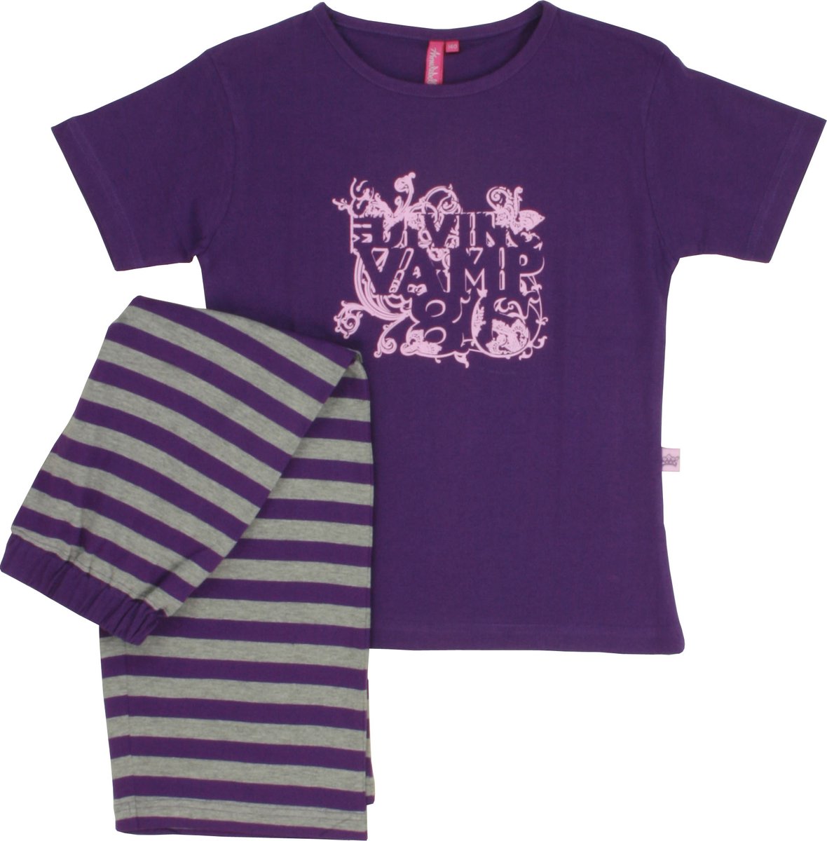 AnnaRebella Meisjes Pyjama - 100% Katoen - Paars - Maat 140