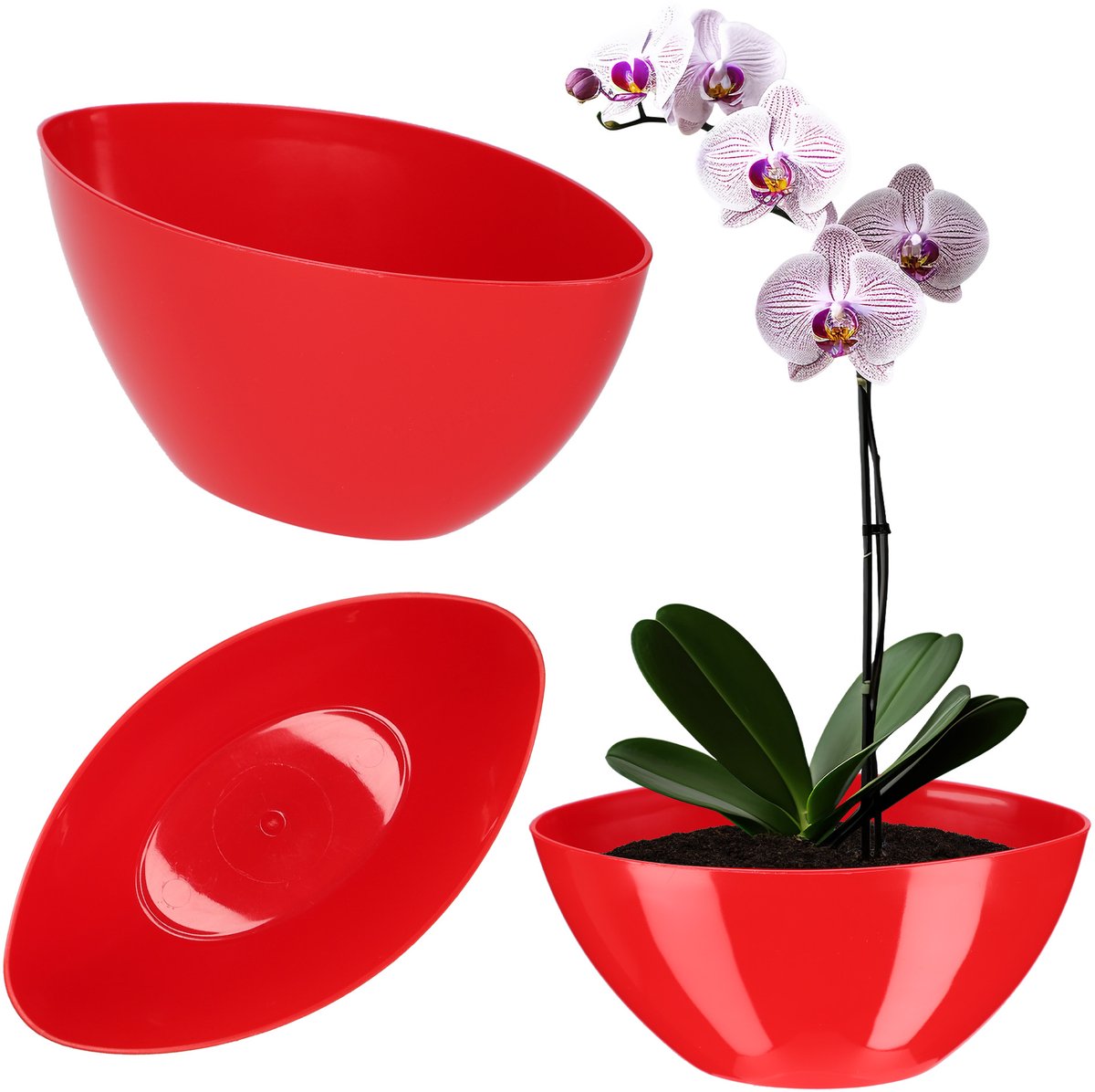 KADAX Bloempot, orchideeënpot, eenvoudige bloempot voor orchidee