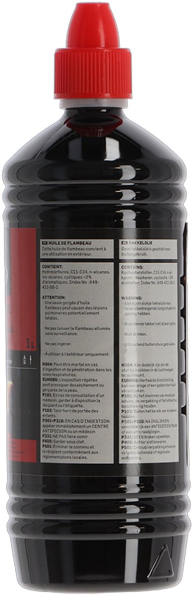 Fancy Flames Fakkelolie - 5x - 1 liter - lange brandduur - voor buitengebruik - roetloos - sfeer maken — afbeelding 2