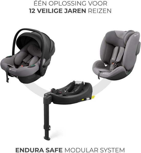 Kinderkraft ENDURA SAFE Autostoel - 40–150 cm - Groep 0+/1/2/3 - Met Isofix - Beige van Merkloos — afbeelding 4