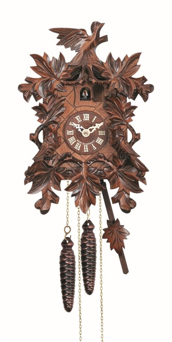 Engstler 630/8 - Koekoeksklok - 8-daags kettinguurwerk - Notenhout - 28 cm