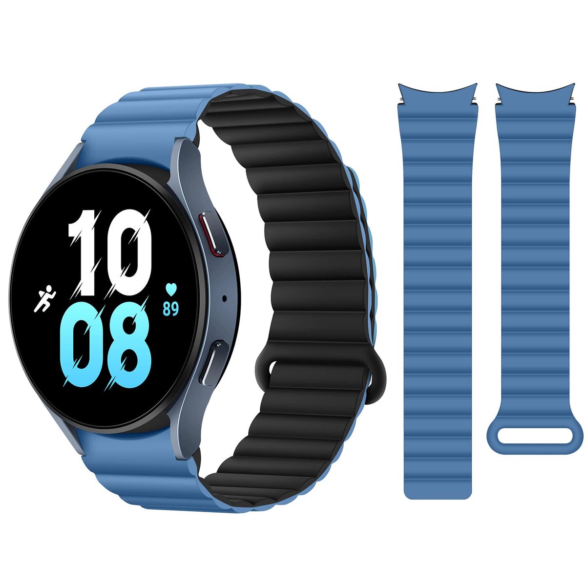 Sportieve vervangende polsband - geschikt voor smartwatch - 1 stuk - siliconen