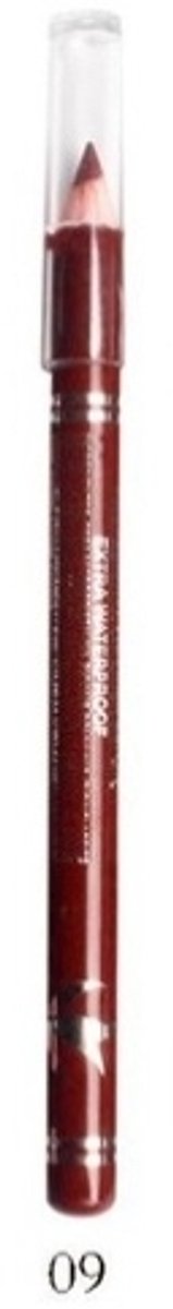 Easy Paris Cosmetics - Oogpotlood - Lippotlood - Eyeliner Pencil - Lipliner Pencil - Extra Waterproof - Warm Bruin - Chocolat - Nummer 009 - 1 Stuks