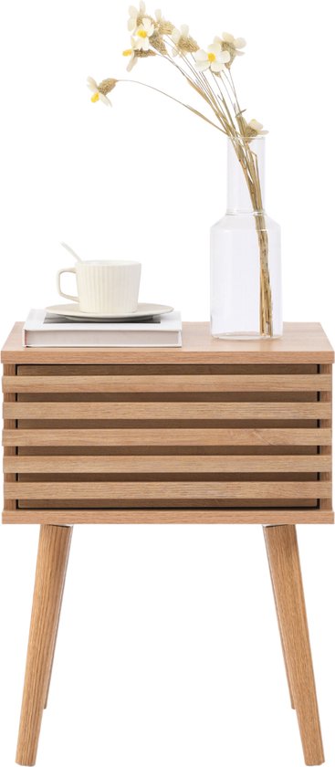 Vintage rotan nachtkastje | kasten | vintage & interior - webshop voor vintage interieur producten